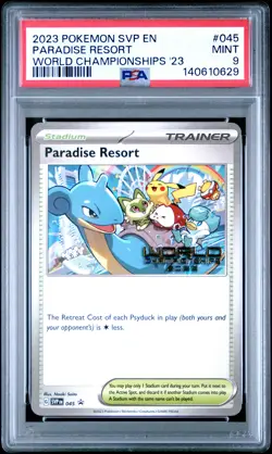 PSA 9 - Paradise Resort SVP025 2023 World Championships - Pokemon - Image 1