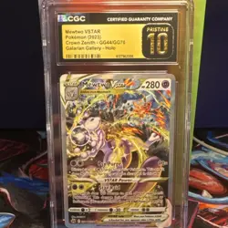 Pokemon Mewtwo VSTAR Crown Zenith Galarian Gallery GG44/GG70 CGC 10 Holo - Image 1