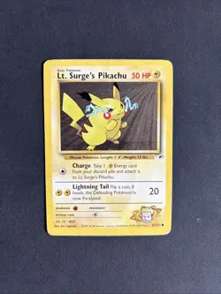 Pokemon TCG Lt. Surge's Pikachu Gym Heroes 81/132 Regular Unlimited Common - HP - Image 1