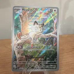 Pokemon Meowth Me02: Phantasmal Flames Illustration Rare Holo 106/094 70 HP - Image 1