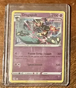 Dragapult 130/264 Pokemon TCG Fusion Strike Rare Holo Knockout Collection - Image 3