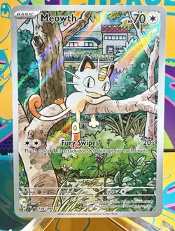 Meowth ME02: Phantasmal Flames 106/094 NM Illustration Rare IR PFL Pokemon - Image 1