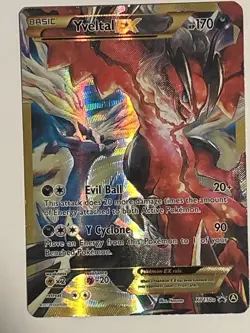 Pokemon TCG XY150a Yveltal EX Full Art Secret Rare Moderately Played 2017 - Image 1
