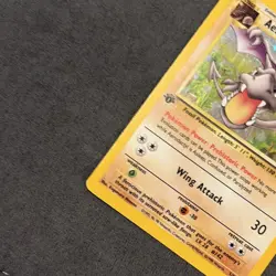 Pokemon Aerodactyl 1/62 Fossil 1st Edition Holo Rare 60 HP Wizards of the Coast - Image 5