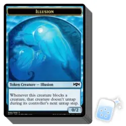 10 pcs ILLUSION TOKEN (2/13) Ravnica Allegiance RNA Magic MTG MINT CARD - Image 1