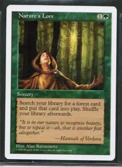 MAGIC the GATHERING---"Nature's Lore"---5th EDITION (MTG-129-8) - Image 1