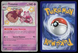 Tinkaton 167/091 Shiny Rare Paldean Fates Pokemon NM - Image 3