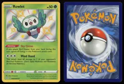 Rowlet SV001/SV122 Shiny Rare Shining Fates Shiny Vault Pokemon NM - Image 3