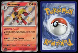 Armarouge 115/091 Shiny Rare Paldean Fates Pokemon NM - Image 3