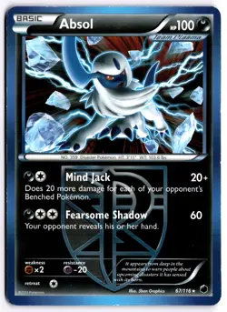 Pokemon TCG Absol (Team Plasma) 067/116 Deck Exclusives Regular - Image 1