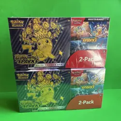 Lot Of 2! Scarlet & Violet Surging Sparks Pokemon Trading Card Game Elite Boxes - Image 1