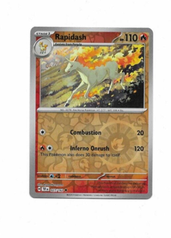 Rapidash Temporal Forces 027/162 pokemon card - Image 1