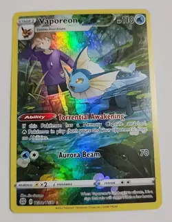 Pokemon TCG Brilliant Stars Vaporeon - TG02/TG30 Holo Full Art Ultra Rare - Image 1