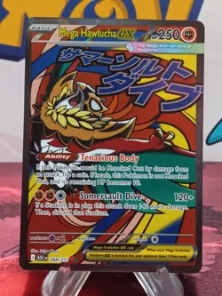 Pokemon TCG Mega Hawlucha Ex 268/217 - Ascended Heroes Mega Attack Rare NM - Image 1