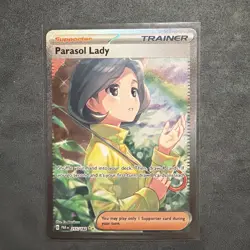 Parasol Lady 255/182 Special Illustration Rare Paradox Rift Pokemon - Image 1