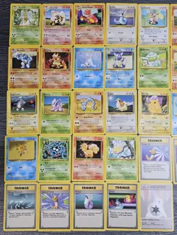 45x Base Set Pokemon Vintage Card Bundle Rare Uncommon and Common WOTC 1999 - Image 2