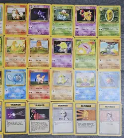 45x Base Set Pokemon Vintage Card Bundle Rare Uncommon and Common WOTC 1999 - Image 3