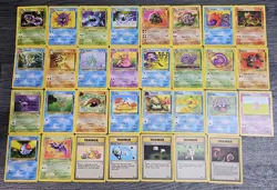 31x Fossil Set Pokemon Vintage Card Bundle Uncommon and Common WOTC 1999 - Image 1