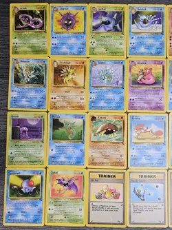 31x Fossil Set Pokemon Vintage Card Bundle Uncommon and Common WOTC 1999 - Image 2