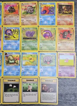 31x Fossil Set Pokemon Vintage Card Bundle Uncommon and Common WOTC 1999 - Image 3