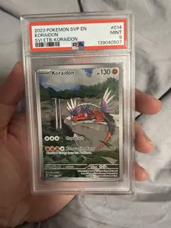 2023 POKEMON SVP EN-SV BLACK STAR PROMO #014 KORAIDON PSA 9 - Image 1