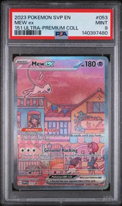 2023 POKEMON SVP EN-SV 151 UPC BLACK STAR PROMO #053 MEW ex PSA 9 - Image 1