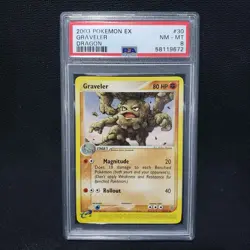 2003 Pokemon: GRAVELER 30/97 - [Non Holo] - [EX Dragon Set] - NM/MT - PSA 8 - Image 1