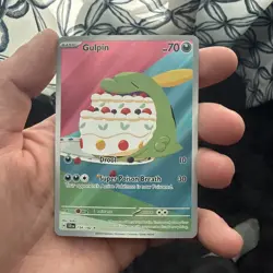 Pokemon TCG Gulpin 154/142 Stellar Crown Illustration Rare Card in NM Condition - Image 1