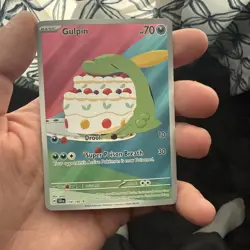 Pokemon TCG Gulpin 154/142 Stellar Crown Illustration Rare Card in NM Condition - Image 2