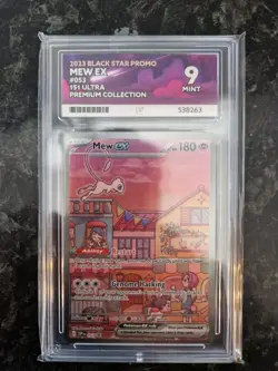 Mew EX SVP 053 Pokemon 151 Special Illustration Promo Card Ace 9 - Image 1