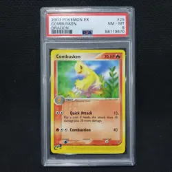 2003 Pokemon: COMBUSKEN 25/97 - [Non Holo] - [EX Dragon Set] - NM/MT - PSA 8 - Image 1