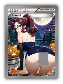 Lorelei Trading Card - Sexy Adult Anime Waifu Custom Trainer Halloween - Image 1