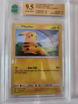 Pokemon Cards - Graded 9.5 Pikachu Costco Promo MNT 28/73 2017 GEM MNT - Image 1