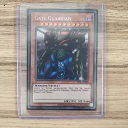 YuGiOh! Gate Guardian - NM - MRD-EN000 (25th) - Secret Rare Sleeved Pack fresh - Image 1