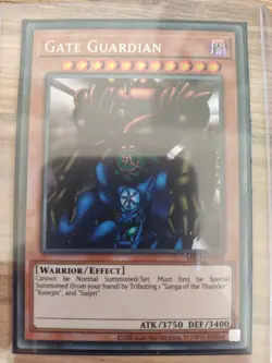 YuGiOh! Gate Guardian - NM - MRD-EN000 (25th) - Secret Rare Sleeved Pack fresh - Image 2