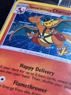 Pokemon SWSH075 Charizard Promo Holo Card Special Delivery Sealed UK Exclusive - Image 4