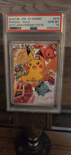 Pokemon Card2016 Japanese XYPromo 20th Anniversary Festa Holo Pikachu(deco Card) - Image 1