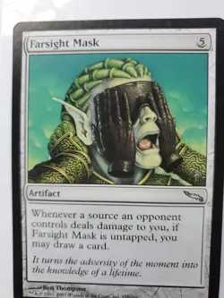 MTG Magic The Gathering Card Farsight Mask Artifact Mirrodin - Image 1