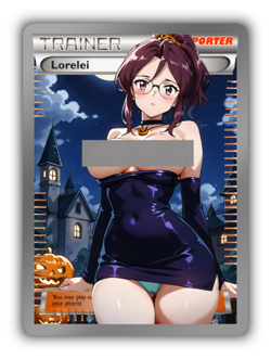 Lorelei Trading Card - Sexy Adult Anime Waifu Custom Trainer Halloween - Image 1