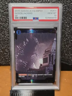 Godzilla (2000) PSA 10 GEM MT EBP01-041+ 1st Edition SP Godzilla Card Game 2025 - Image 1