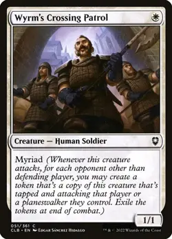 [MTG] Wyrm's Crossing Patrol (Foil) (051) (CLB) NM - Image 1