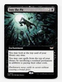 Into the Pit (Extended Art) - [Commander: Duskmourn: House of Horror] MTG 💀 - Image 3