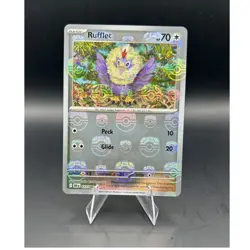 Pokemon Black Bolt - Rufflet 077/086 Master Ball Pattern Holo - Image 1