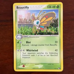 Beautifly 6/17 Uncommon POP Series 1 Promo Pokemon Card - Image 1