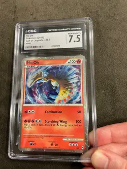 Shiny Ho-oh Call of Legends Holo UR #SL5 Pokemon English Graded CGC 7.5 NM - Image 3