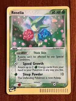 Roselia 9/97 Holo Rare EX Dragon Pokemon TCG - Image 1
