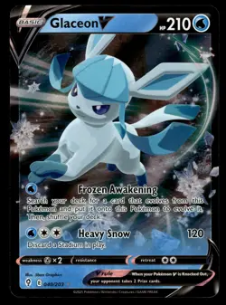 Glaceon V 040/203 SWSH07: Evolving Skies Pokemon - Image 1