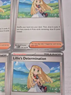 4 x Lillie's Determination 119/132 Trainer Playset Pokemon TCG Deck Building - Image 3