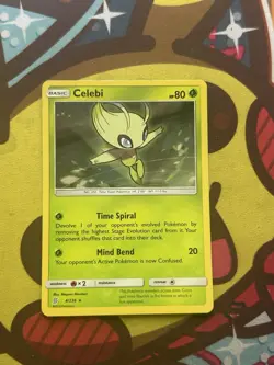 Pokemon Celebi 4/236 - Holo - SM Unified Minds - Light Play - Image 1