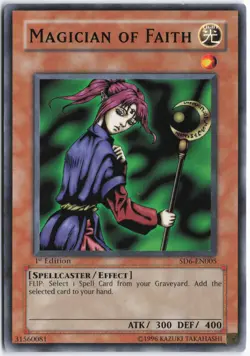Yugioh - Magician of Faith SD6-EN005 1st Edition - Structure Deck: Spellcaster's - Image 1